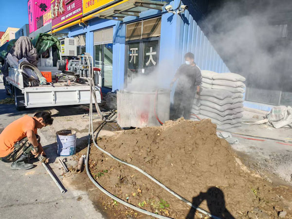 准格尔顶管注浆加固